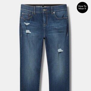 Bombshell High-Rise Straight Jean, Size 28R